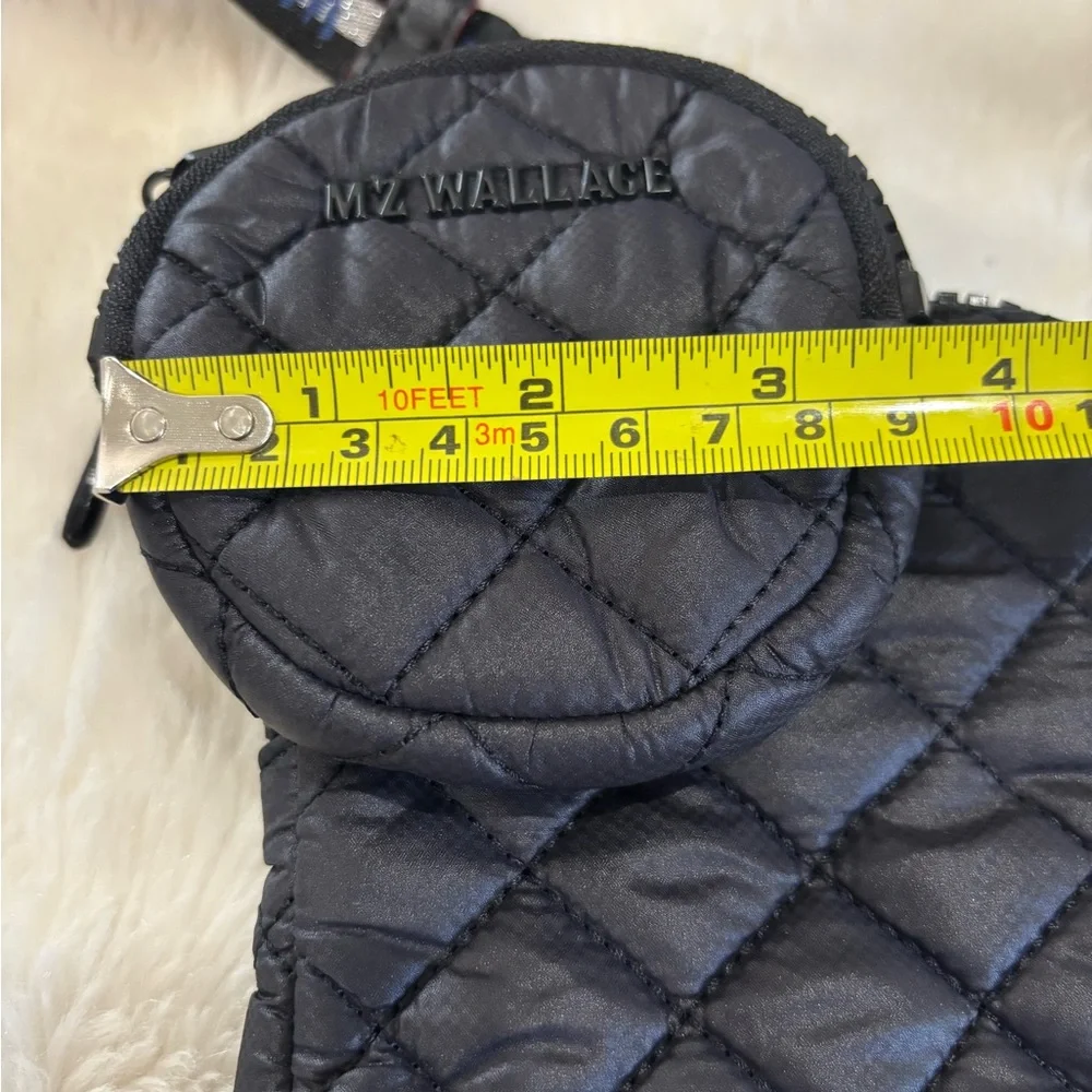MZ Wallace Black Quilted Crossbody with Pouch - Picture 4 of 12